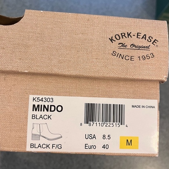 NIB Kork-Ease Mindo Full grain Leather Cushioned Ankle Boots size 8.5 - Picture 14 of 14